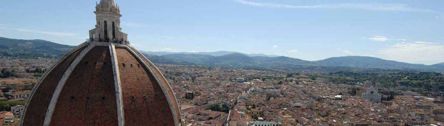 La Cupola del Duomo e le colline di Firenze